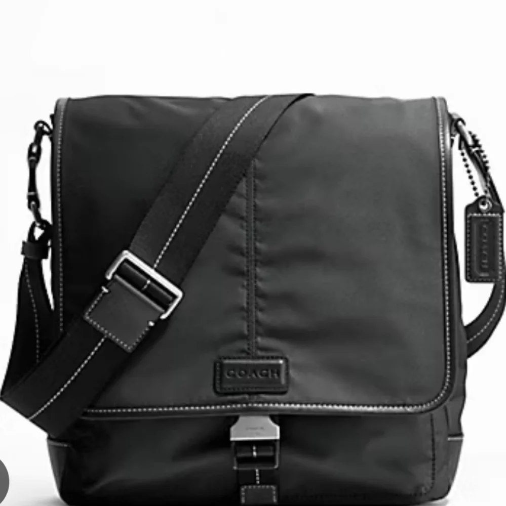 Coach Varick Brown Nylon Messenger Bag